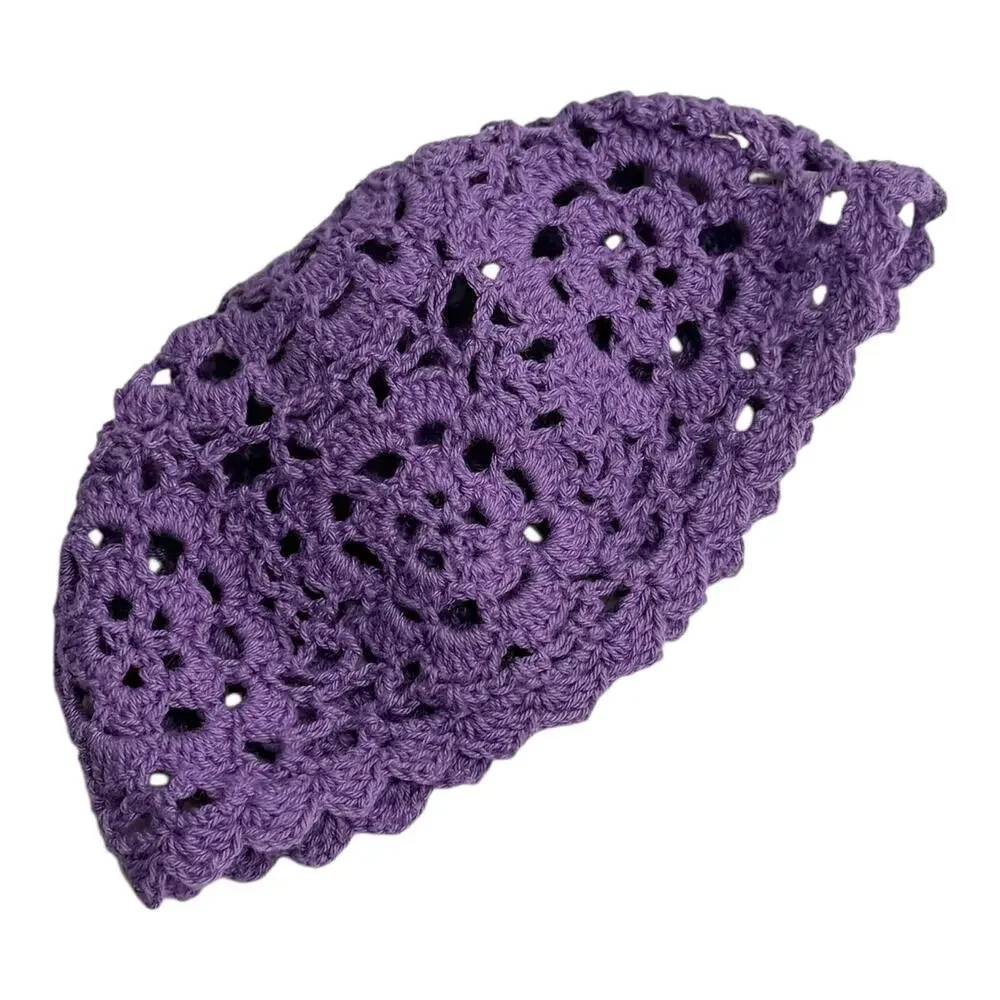 American Girl Doll Julie Hat Purple Crochet Doll Accessory 1st Edition AG Tag